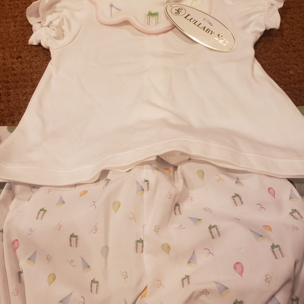 Pima cotton fist birthday set